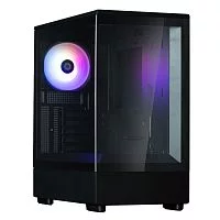 ZALMAN P10, MATX, BLACK, WINDOW, 2x3.5", 3x2.5", 1xUSB TYPE-C, 1xUSB3.0, REAR 1x120mm ARGB (P10 BLACK)