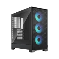 Корпус Компьютер без блока питания/ Case Fractal Design Pop 2 Air TG RGB, Midi-Tower, 3x120mm, 1xUSB-C + 1xUSB-A 3.2 ATX, mATX, mITX Black (FD-C-POA2A-03)