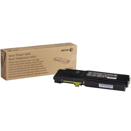 Тонер-картридж Xerox желтый 6000 страниц для Phaser-6600, WorkCentre-6605 (106R02235)