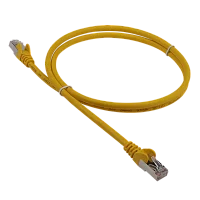Патч-корд LANMASTER LSZH FTP кат.5e, 0.5 м, желтый (LAN-PC45/ S5E-0.5-YL) (LAN-PC45/S5E-0.5-YL)