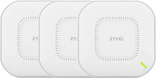 Точка доступа/ ZYXEL NebulaFlex NWA210AX (pack 3 pcs) hybrid access points, WiFi 6, 802.11a / b / g / n / ac / ax (2.4 and 5 GHz), MU-MIMO, 4x4 antennas, up to 575 + 2400 Mbps, 1xLAN 2.5GE, 1xLAN GE, PoE, 4G / 5G protection фото 2