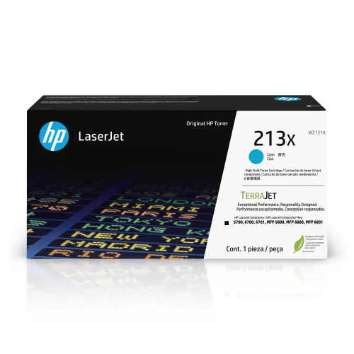 Тонер-картридж/ HP 213X Cyan High Yield Original LaserJet Toner Cartridge (W2131X)