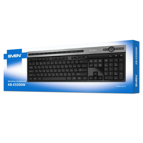 Беспроводная клавиатура SVEN KB-E5500W (2,4 GHz, 115кл.) (SV-021931) фото 6