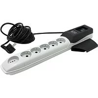 Сетевой фильтр Pilot Pro GP 6 розеток (5 евро + 1Gadget Parking) 5 м, автомат защиты/ Surge protector Pilot PRO GP6 outlets (5 euro + 1 without ground) 10A / 2.2kVt, 5m, automatic circuit-breaker (PILOT PRO 5M)