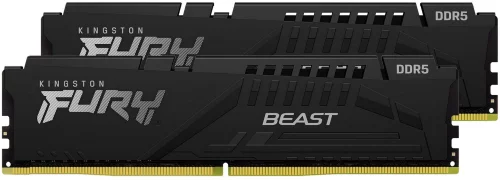 Модуль памяти DDR 5 DIMM 16Gb PC48000, 6000Mhz, Kingston FURY Beast Black EXPO CL30 (Kit of 2) (KF560C30BBEK2-16) (retail)