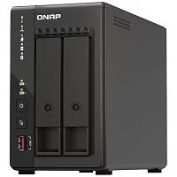 Сетевое хранилище без дисков/ SMB QNAP TS-253E-8G NAS, 2-tray w/o HDD. 2xHDMI-port. 4-core Celeron J6412 2-2.6 GHz, 8GB DDR, 2x2.5Gb LAN, 2 x M.2 2280 PCIe Gen 3 x2, 2x USB 3.2 Gen 2 (10Gbps) Port, 2x USB 2.0 port