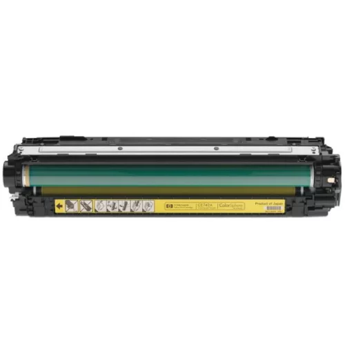 Тонер-картридж/ HP Color LaserJet CE742A Yellow Print Cartridge фото 3