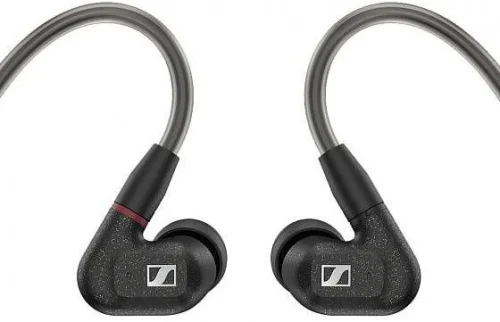 Наушники вкладыши Sennheiser IE 300 1.25м черный проводные крепление за ухом (509104)