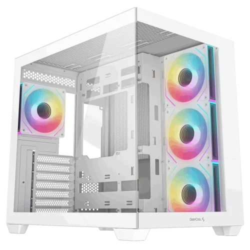 Корпус MidiTower Deepcool CG530 4F white (ATX, без БП, ARGB, 2*USB3.2 Type A+USB3.2 Type-C) (R-CG530-BKADA4-G-1) (R-CG530-WHADA4-G-1)