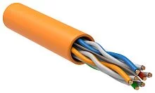 Кабель информационный ITK LC1-C604-127 кат.6 U/ UTP не экранированный 4X2X23AWG LSZH внутренний 305м оранжевый
