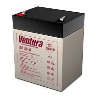 АКБ Ventura GP 12-5 12V/5Ah {S63 (F2), ДхШхВ 91х70х107мм, 1.56кг, срок службы 6-9 лет}
