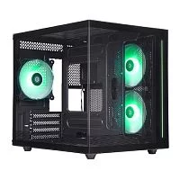 Defender Корпус компьютерный NovaCube черный,mATX,3fan,switchM/ BSync (25103)
