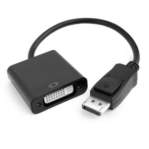 Переходник 0.20m Active DisplayPort/DVI v1.2 20M/25+4F + DAC (видео чип конвертера) Greenconnect GCR-ADP2MDVI, черный
