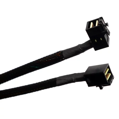 Кабель Mini-SAS HD SFF-8643 90° UP TO SFF-8643 80CM