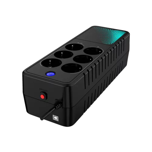 ИБП CBR [LGT-850H-6F-LDB] Offline 850VA/480W 6Ah12V 6 x Shuko+ Breaker