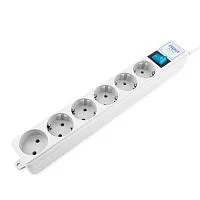 *Сетевой фильтр Power Cube PRO, 1,9м, 6р, бел. 16А,SPL(5+1)-16B-P-1,9М
