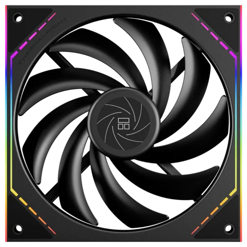 Кулер для корпуса/ Case Cooler Thermalright TL-M14 (140x144x25mm, 4-pin PWM, ARGB, 88.75CFM, 23.7dBA, 1500RPM, Black)