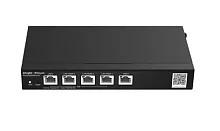 Ruijie Reyee Desktop 5-port full gigabit router, providing one WAN port, one LAN port, and three LAN/ WAN ports; supporting four PoE/ PoE+ interfaces and maximum 60 W PoE power; recommended concurrency (RG-EG305GH-P-E)