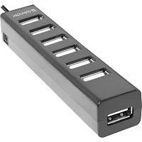 Defender Универсальный USB разветвитель Quadro Swift USB2.0, 7 портов (83203)