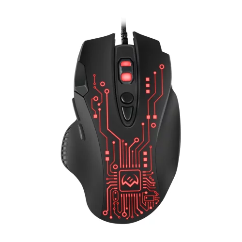 SVEN RX-G715 Игровая мышь чёрная (USB, 8 кнопок, 3200 dpi, SoftTouch, RGB-подсветка) (SV-019938)