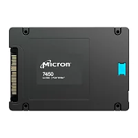 Твердотельный накопитель/ Micron SSD 7450 MAX, 6400GB, U.3(2.5" 15mm), NVMe, PCIe 4.0 x4, 3D TLC, R/W 6800/5600MB/s, IOPs 1 000 000/400 000, TBW 35000, DWPD 3 (12 мес.) (MTFDKCC6T4TFS-1BC1ZABYY)