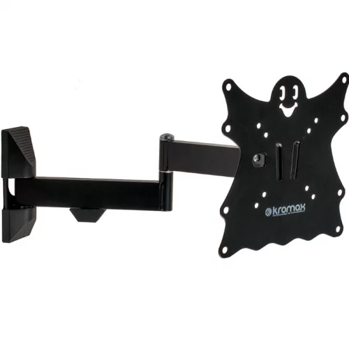 Кронштейн Kromax CASPER-204 для LED/LCD телевизоров 20-43, наклона +5°/-15°, поворот 180°, вращение +5°/-5°, до 30 кг, черный (20176)