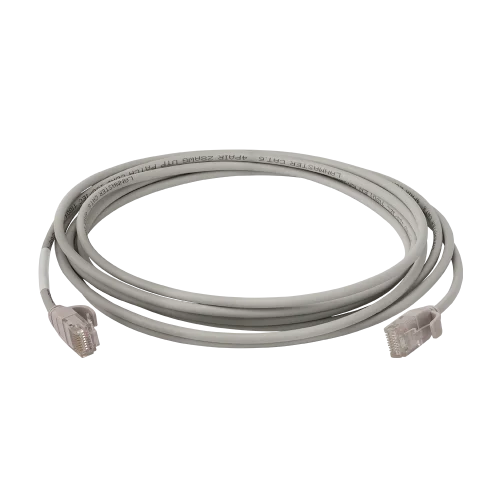 Патч-корд LANMASTER LSZH UTP кат.6, 28AWG, 5.0 м, серый, LAN-PC45/28-U6-5.0-GY