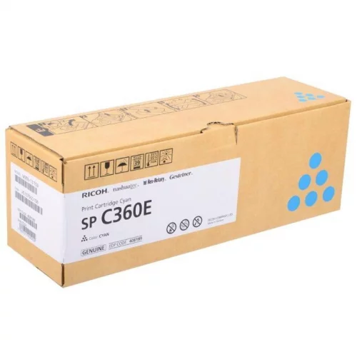 Принт-картридж Ricoh SP C360E голубой 1500 страниц для SP C360DNw/ SP C360SNw/ SP C360SFNw/ SP C361SFNw (408189)
