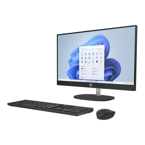 Моноблок HP 24-cr1007ci NT 24 FHD(1920x1080) Intel Ultra5-125U, 16GB DDR5 5600 (1x16GB), SSD 512Gb, Intel Iris XE Graphics, noDVD, ENG/ RU kbd&mouse wired, HD Webcam, Jet Black , DOS, 1Y Wty (A16KSEA) фото 3