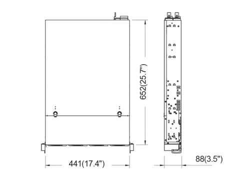 Серверный корпус/ 2U rackmount, EATX, ATX, Micro-ATX and Mini-ITX mb, 12*3.5