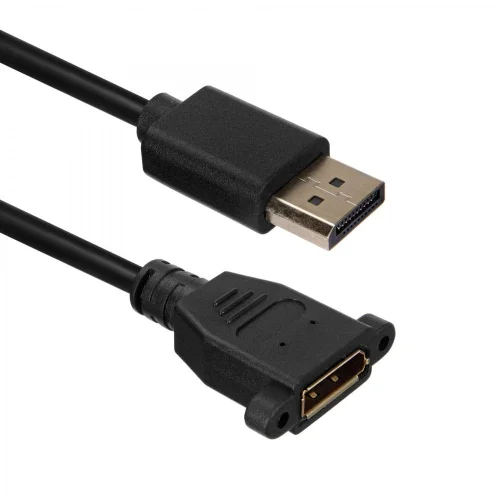 Кабель ACD Кабель ACD-DDPF2-50B |ACD-DDPF2-50B| DisplayPort 1.2, DP extension, Golden Plated, 20m/ 20f, Черный, |ACD-DDPF2-50B| 5м, (742521) фото 2