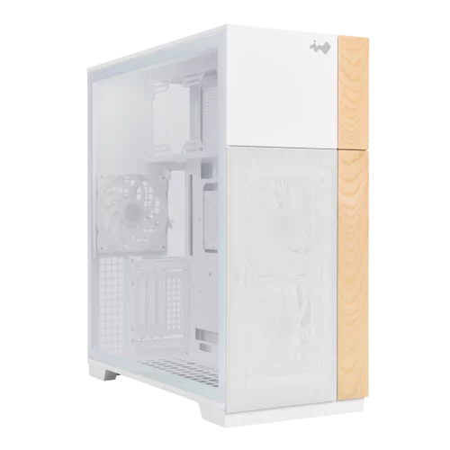 Корпус без блока питания/ Case InWin F5, Full-Tower, TG, 3x140mm ARGB, 2xUSB-A 3.0 + 1xUSB-C 3.2, E-ATX, ATX, mATX, mITX White (IW-CS-F5WHI-3AN140P)
