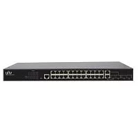 *Коммутатор Uniview 24x1000Mbps ports (RJ45)+2x1000Mbps Fiber(SFP) ports+2G Combo portsStandards IEEE802.3, IEEE802.3u, IEEE802.3z,IEEE802.3ab, IEEE802.3xSwitching capacity 56GbpsForwarding performance (NSW5110-24GT4GP-IN)