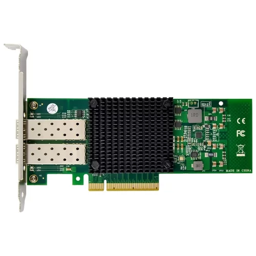 ORIENT XWT-INT520PE8 2SFP+, Сетевая карта PCI-Ex8 v2.0 2xSFP+ 10Gbps Server NIC, Intel 82599ES chipset, 10/1 Гбит/с, 2 планки крепления в комплекте (33298) фото 2