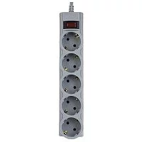 Perfeo Сетевой фильтр "POWERX", PF_A4719 (5,0м, 5 розеток, серый) Perfeo Сетевой фильтр "POWERX", PF_A4719 (5,0м, 5 розеток, серый)