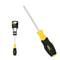 Отвертка Torx Deli DL6310030T T30x100мм сталь Cr-V, двухкомпонентная прорезиненная рукоять