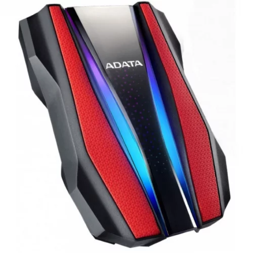 Внешний жесткий диск/ Portable HDD 1TB ADATA HD770G (Red), USB 3.2 Gen1, IP68, RGB lighting, 139x98x26mm, 270g /3 года/ (AHD770G-1TU32G1-CRD) фото 2