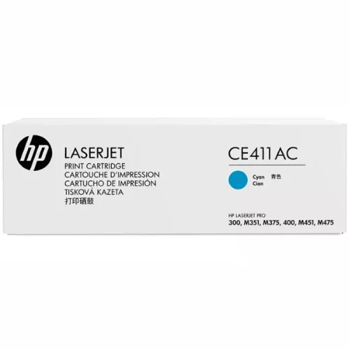 Картридж HP 305A (CE411AC) (CE411AC) Картридж HP 305A, голубой / 2600 страниц для CLJ Color M351/ M451/ MFP M375/ MFP M475 (белая упаковка) (CE411AC)