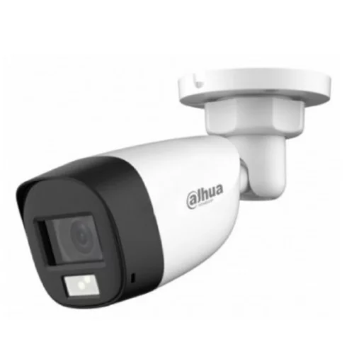 DAHUA DH-HAC-HFW1200CLP-IL-A-0280B-S6 Уличная цилиндрическая HDCVI-видеокамера с интеллектуальной двойной подсветкой 2Мп, объектив 2.8мм, ИК 20м, LED 20м, IP67, корпус: металл, быстрый монтаж
