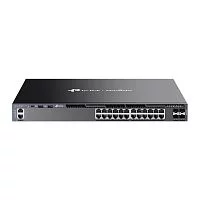 коммутатор TP-Link SG6428X, Omada 24-PortGigabit Stackable L3 Managed Switch with 4 10GE SFP+ Slots