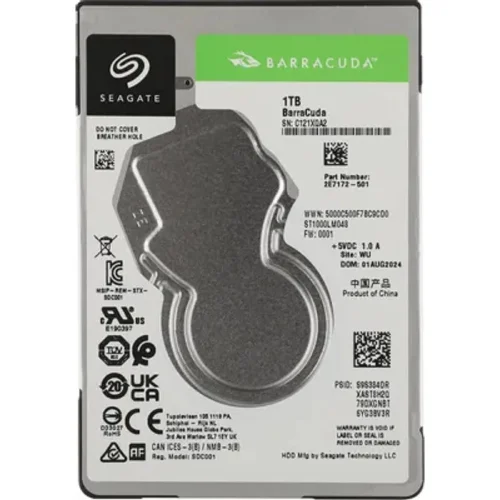 Жесткий диск/ HDD Seagate SATA 1Tb 2.5 7mm 5400 128Mb 1 year warranty (ST1000LM048)