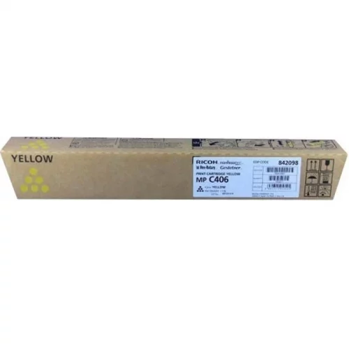 Принт-картридж Ricoh MP C406, желтый, 6000 стр., для MP C306ZSP/C306ZSPF/C406ZSPF/C307SP/C307SPF (842098)