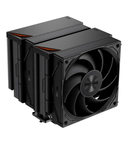 Кулер для процессора/ CPU Cooler PCCooler RT620 Digital BK (250W, 4-pin PWM, LED temp., 157mm, Al/Cu, 6x6mm, 2x120mm, 73.32CFM, 34.9dBA, 2200RPM, S: 1851/1700/1200/115X, AM5/AM4, black) фото 5