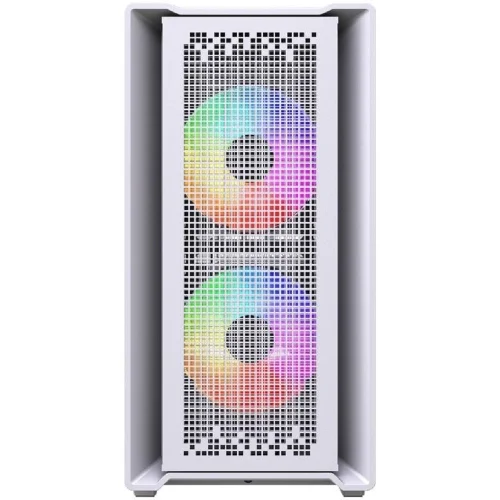 Powercase Корпус Mistral SM04 ARGB, Tempered Glass, Front Nylon Filter, 3x120mm ARGB PWM fans, белый, mATX (CMMSM04W-A3) фото 2