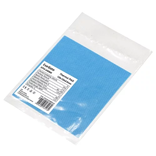 Exegate EX293288RUS Термопрокладка ExeGate EPG-6WMK (120x120x0.5 mm, 6 Вт/ (м•К)) фото 2