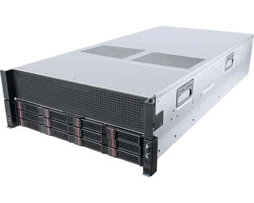 Серверная платформа/ MSI G4201-HE, 4U, 2x Intel 4/ 5 gen LGA4677 350w, 32x DDR5, 2x 3.5/ 2.5 NVME hsb + 10x 3.5/ 2.5S ATA hsb, 2x M.2 2280/ 22110, 10 PCIe, 1x 1000Base-T Intel I210AT, 3+1 2700W (C19 p (939-S383-03S)