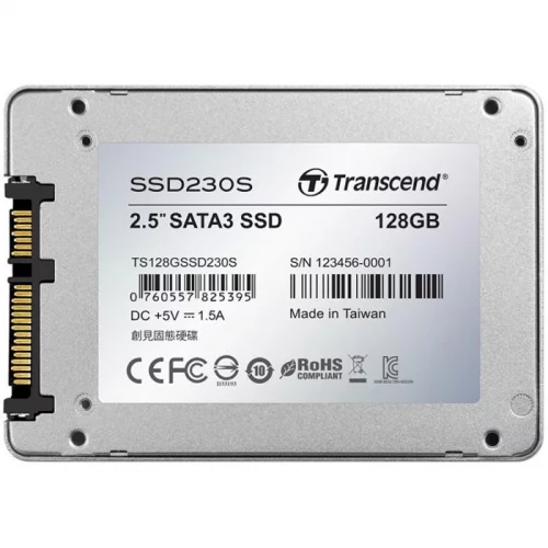 Твердотельный накопитель Transcend 230S, 120GB, SATA III[R/ W - 560/ 300 MB/ s],3D-NAND (TS128GSSD230S) фото 2