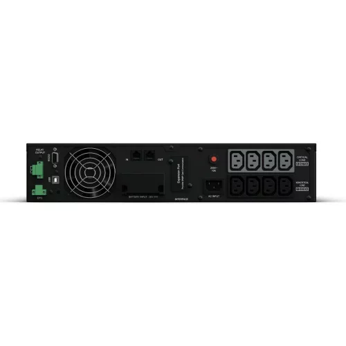 ИБП CyberPower OL1500ERTXL2U, Rackmount, Online, 1500VA/1350W, 8 IEC-320 С13 розеток, USB&Serial, RJ11/RJ45, SNMPslot, LCD дисплей, Black, 0.5х0.6х0.2м., 22.3кг./ UPS Online CyberPower OL1500ERTXL2U 1500VA/1350W USB/RS-232/Dry/EPO/SNMPslot/RJ11/45/ВБМ (8 фото 2