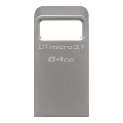 Флеш накопитель Kingston 64GB DataTraveler Micro 3.1 USB 3.2 Gen 1 Silver (DTMC3/64GB) фото 2