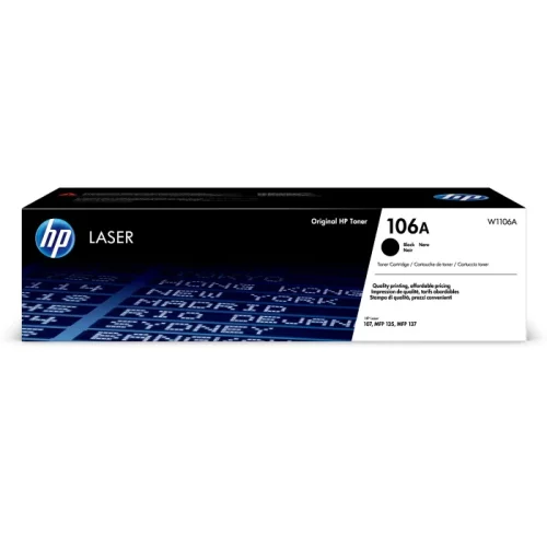 Тонер-картридж/ HP 106A Black Original Laser Toner Cartridge (W1106A)